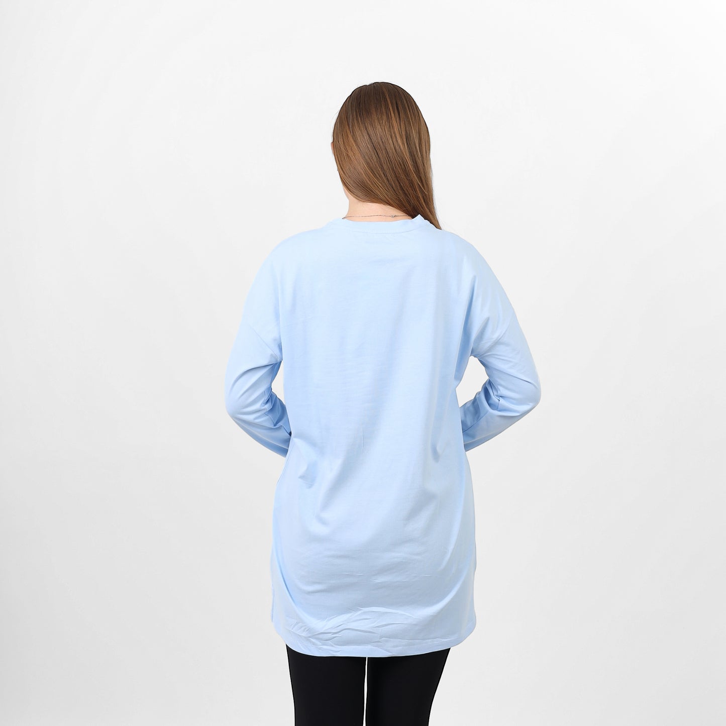 Long Sleeve T-Shirt -2653-BABYBLUE