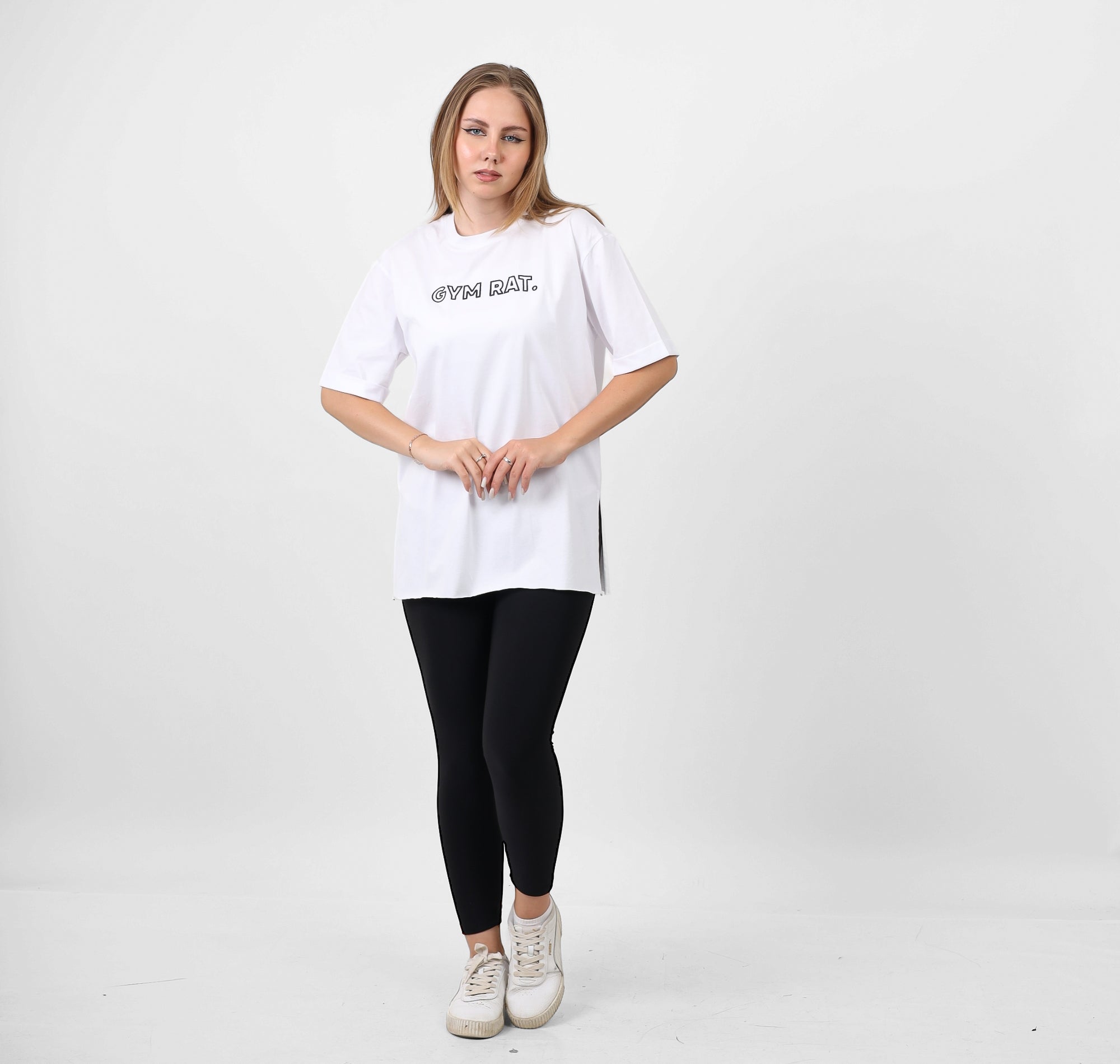 Half Sleeve T-Shirt -white -2639