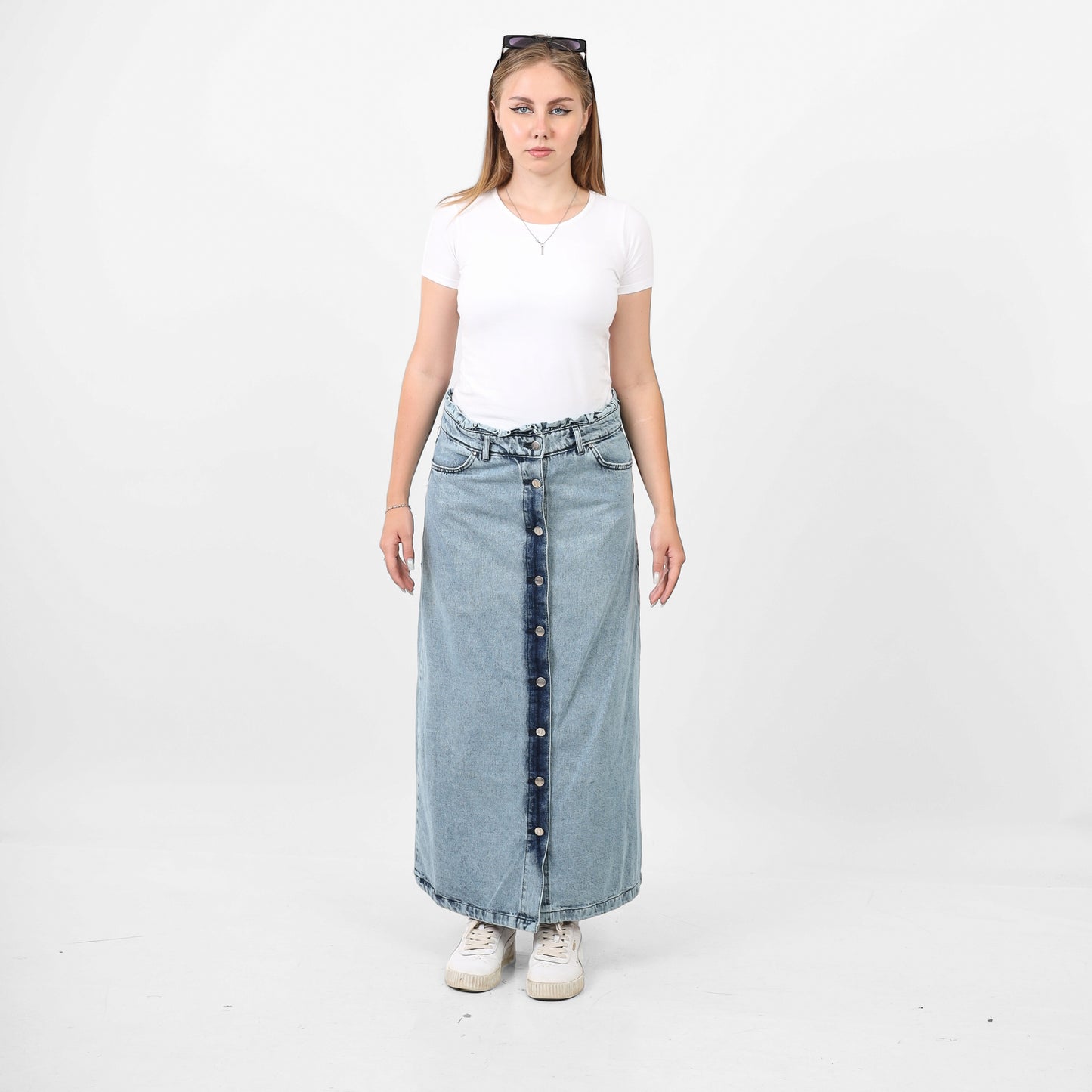 skirt jens-6368-light blue