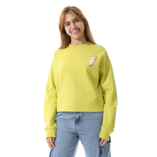 sweet shirt-8667-yellow