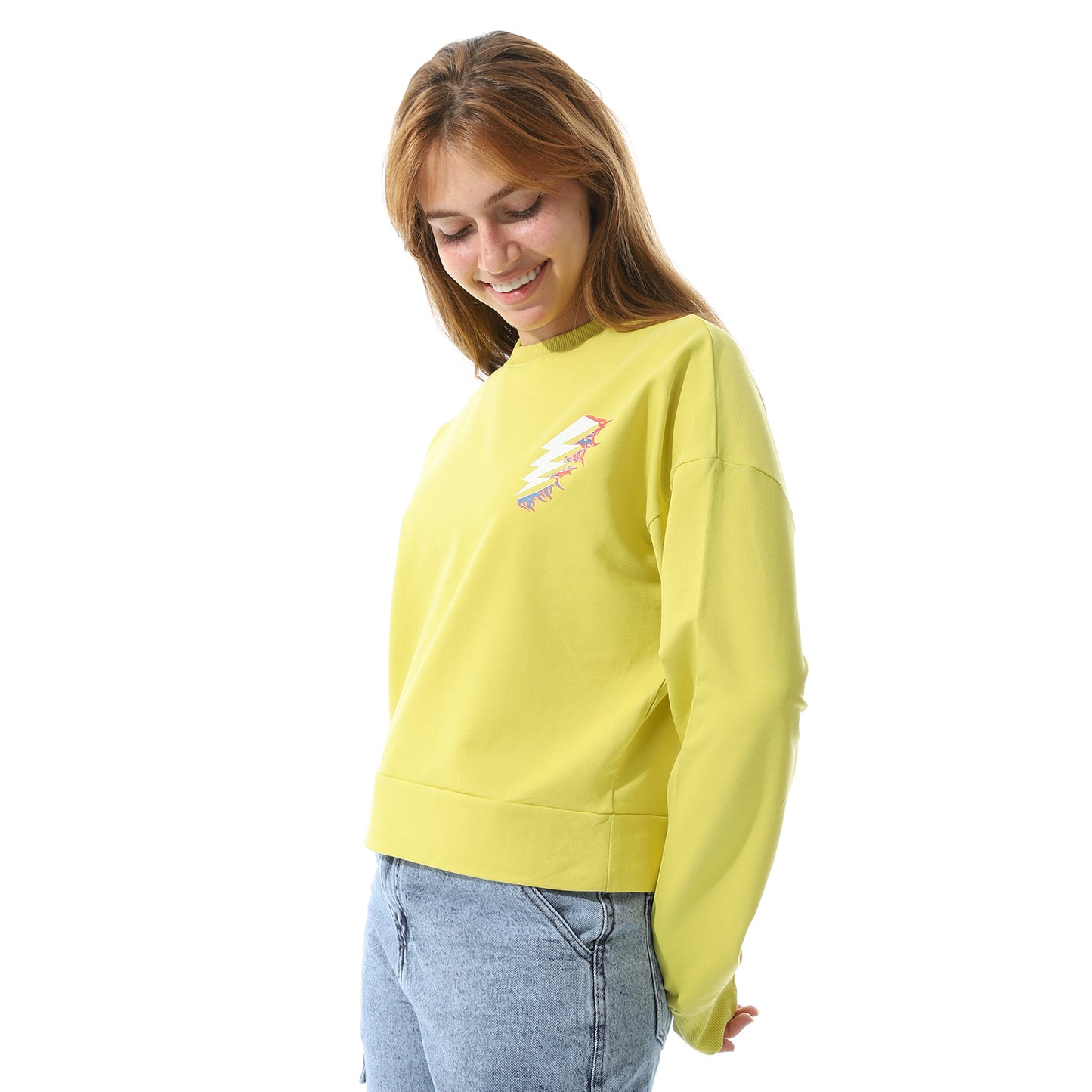 sweet shirt-8667-yellow