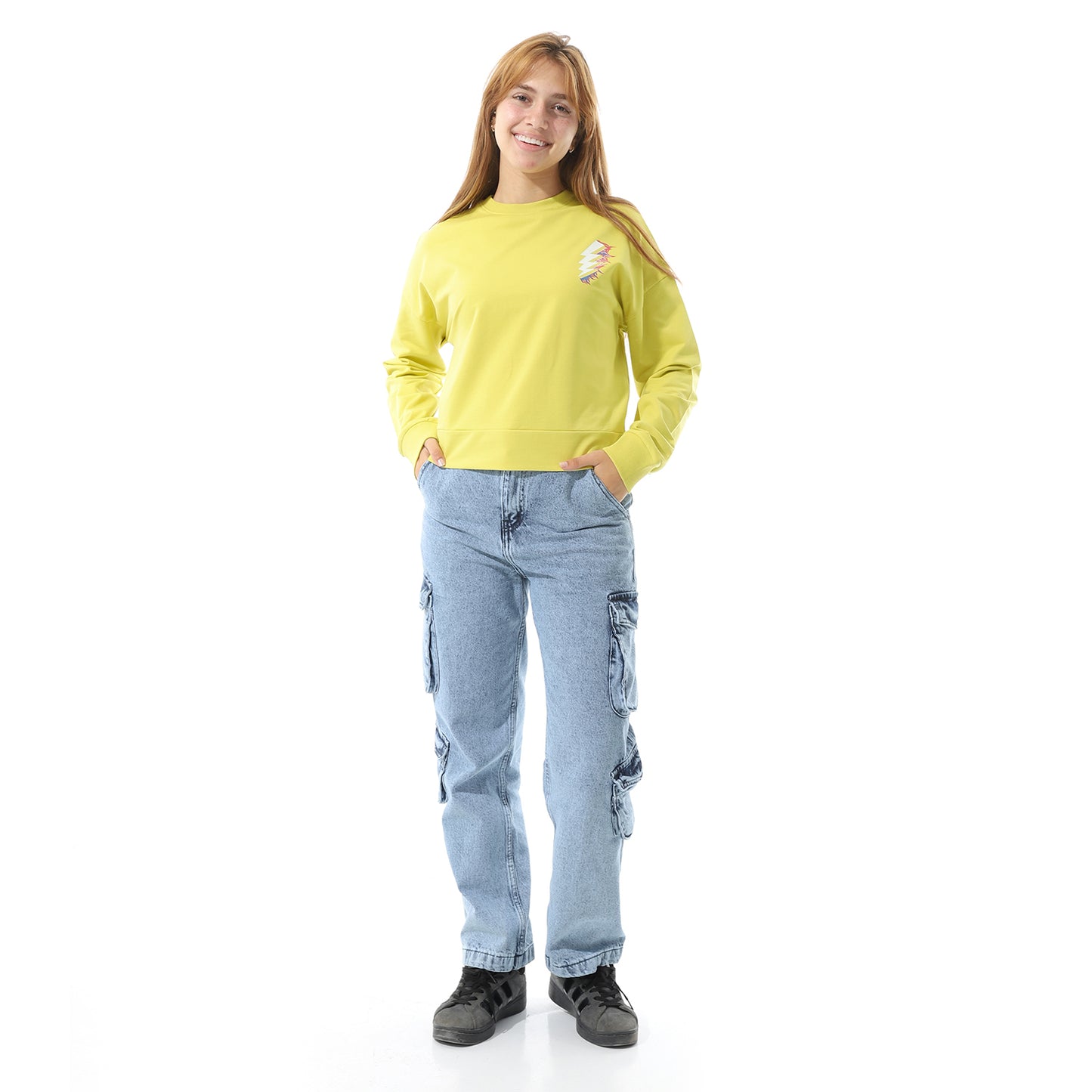 sweet shirt-8667-yellow