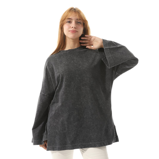 sweet shirt-8670-gray