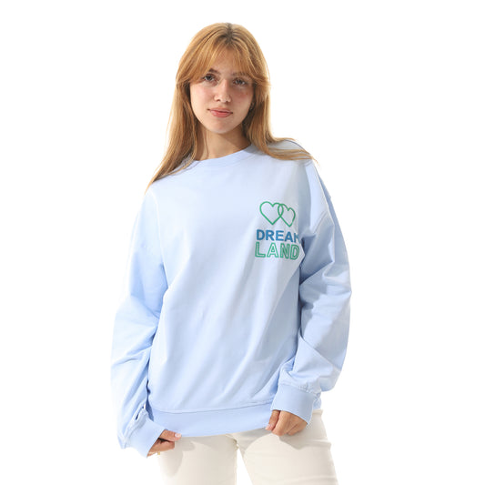 sweet shirt-8664-babyblue