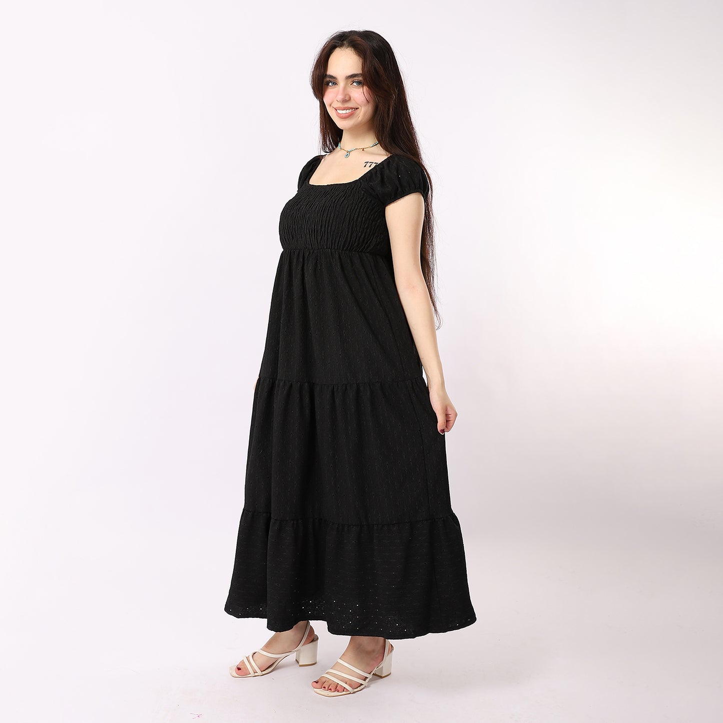 Off-Shoulder Dress - 4774 - BLACK